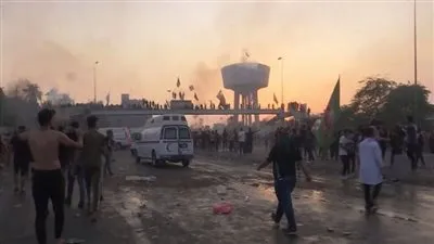 الاحتجاجات العراقية.. إصابات بين المتظاهرين في مواجهات مع الأمن ببغداد