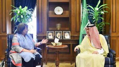 الجبير يستقبل مبعوثة الاتحاد الأوروبي للشرق الأوسط