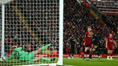 مشاهدة اهداف مباراة ليفربول والارسنال الشوط الاول