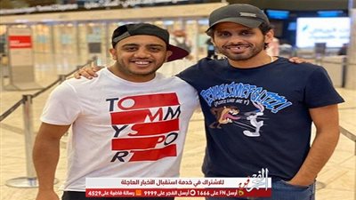 محمد أسامة وحمدي الميرغني في كواليس 