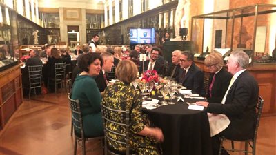 وزير الآثار يشهد حفل استقبال مجلس أمناء المتحف البريطاني بلندن