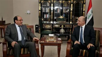 الرئيس العراقي والمالكي يبحثان الأوضاع السياسية والأمنية خلال التظاهرات