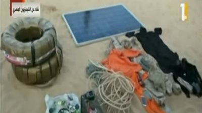 شاهد.. مفاجآت في مخبأ الإرهابيين بسيناء (فيديو)