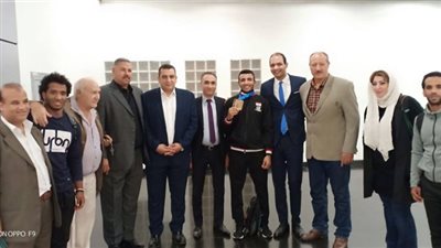 مساعدا وزير الرياضة يستقبلان كيشو بعد ذهبية بطولة العالم