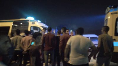 خروج المصابين باختناق في حادث أبو زعبل بالخانكة (صور)