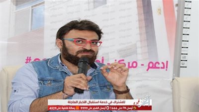 أحمد يونس يسجل إعلان لمركز أورام الفيوم (صور)