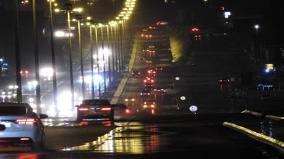 تساقط الأمطار الغزيرة على المدينة المنورة