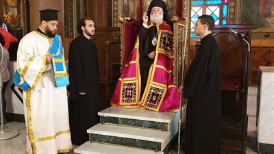 البابا ثيودروس الثاني يترأس القداس الإلهي من كاتدرائية القديس نيقولاوس