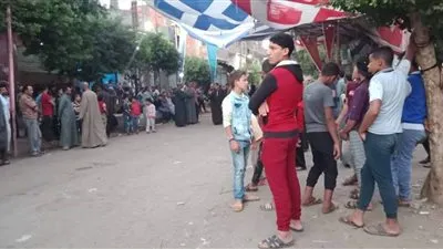 قرية الحصافة بطوخ تستعد لتشييع جثامين الخفراء (صور) 