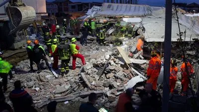 انتهاء عمليات البحث عن ضحايا زلزال ألبانيا 