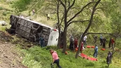 إصابة 7 أشخاص في انقلاب حافلة ركاب شرق روسيا