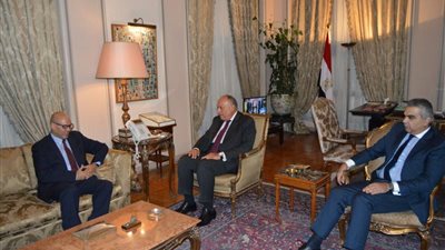 وزير الخارجية يستقبل نائب رئيس المجلس الرئاسي الليبي