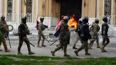 إصابة 9 من عناصر الأمن العراقي جراء إلقاء قنبلة يدوية في بغداد