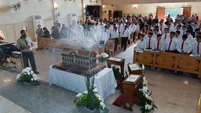 كاتدرائية سيدة الوردية للسريان الكاثوليك تستقبل رفات القديسة تريزا