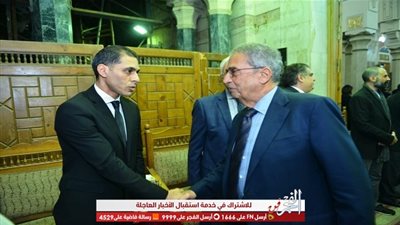 عمرو موسي ومحمد مختار ونجوم الفن في العزاء الفنان محمد خيري (صور)