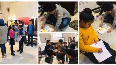 ورشة فنية جولة أثرية للأطفال في المتحف المصري بالتحرير