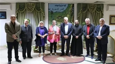 وفد كنيسة بازيليك العذراء بشرم الشيخ يلتقي بمحافظ جنوب سيناء