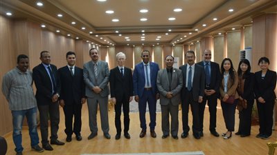 تفاصيل لقاء السفير الياباني مع رئيس جامعة أسوان 