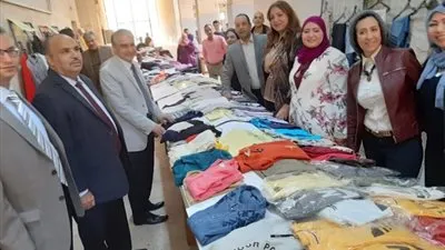 جامعة حلوان تنظم معرض ملابس للطلاب بأسعار رمزية
