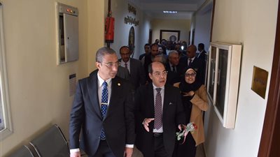 افتتاح أعمال تطوير ورفع كفاءة المديرية المالية في الفيوم