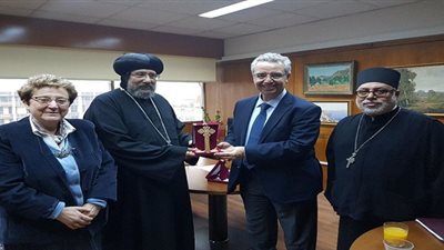 الأنبا أرميا يشهد توقيع بروتوكول بين الكنيسة وجامعة أرسطو باليونان