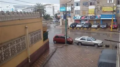 سقوط أمطار رعدية علي القليوبية.. وارتباك في الحركة المرورية (صور)