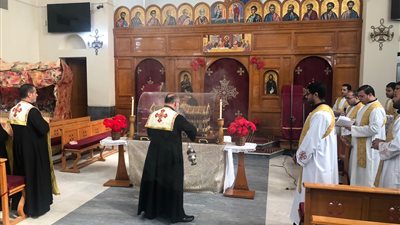 إكليريكية الأقباط الكاثوليك بالمعادي تستقبل رفات القديسة تريزا 