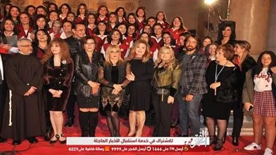 نجوم الفن والإعلام فى حفل الكريسماس بالمركز الكاثوليكي (صور)