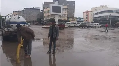 هطول أمطار غزيرة على مدن وقرى دمياط 