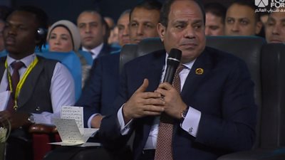 السيسي بمنتدى شباب العالم: أخطر ما في الإرهاب استخدام الفكر والعقيدة لتحقيق أهداف سياسية (فيديو)