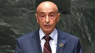 عقيلة صالح يطالب الأمم المتحدة بعدم الاعتراف باتفاقية السراج وتركيا