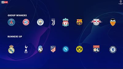 مواعيد مباريات ذهاب وعودة ثمن نهائي دوري أبطال أوروبا