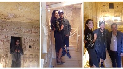 داني ألفيس يكمل مغامراته مع الآثار المصرية في سقارة