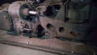 خروج ٣ عربات قطار عن القضبان بطنطا (صور)