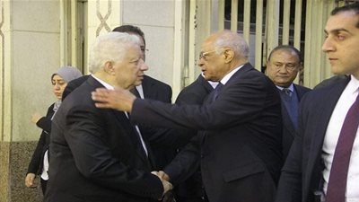 كبار الشخصيات في عزاء شقيقة مرتضى منصور (صور)