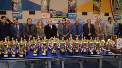 بمشاركة الأهلي والزمالك.. ختام بطولة الجمهورية لرواد تنس الطاولة ببني سويف (صور)