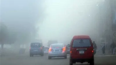 غلق طريق الجيش من بني سويف حتى المنيا بسبب الشبورة