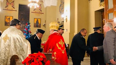 كاتدرائية الروم الكاثوليك تحتفل بعيد الميلاد المجيد (صور)