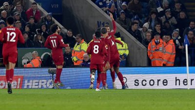 بعد خروج صلاح.. ليفربول يضرب شباك ليستر سيتي بالهدف الثاني