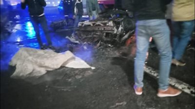 إصابة 10 أشخاص في حادث بسوهاج 