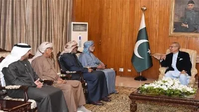 رئيس باكستان يستقبل وزير التسامح الإمارتي