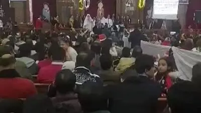 أقباط الغردقة يؤدون قداس رأس السنة في كاتدرائية الأنبا شنودة