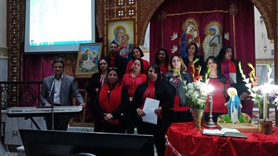 كنيسة العائلة المقدسة للكاثوليك بالفيوم تحتفل ببداية عام 2020