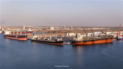 رغم النوة.. انتظام حركة تداول السفن بميناء دمياط  
