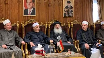 مطران طنطا يستقبل وفدا من الأزهر للتهنئة بعيد الميلاد