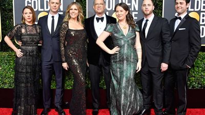 ريتا ويلسون تشارك فخرها بزوجها توم هانكس في حفل جولدن جلوب 2020