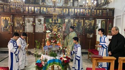 بدء قداس عيد الميلاد في كنائس دمياط 