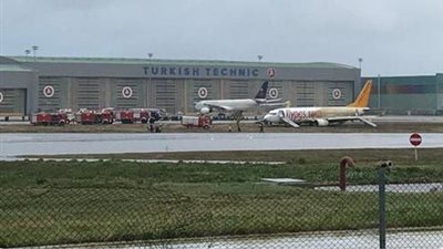 تركيا: انزلاق طائرة ركاب في مطار إسطنبول