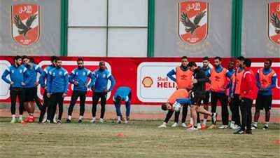 تدريبات قوية للاعبي الأهلي الغائبين عن رحلة زيمبابوي