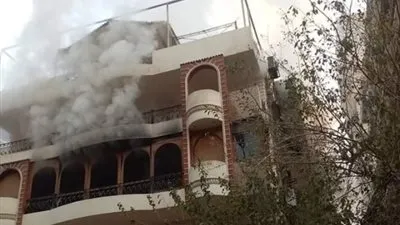 أول فيديو لاشتعال النيران بفيلا والد إيهاب توفيق 